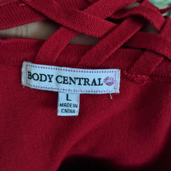 Red Sweater Dress - Picture 4 of 4